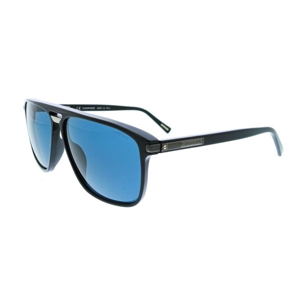 Chopard SCH293 61700K Black Aviator Mens Sunglasses